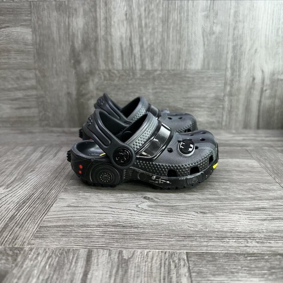 CROCS Batmobile Classic Infant size 4 Black Clog - Picture 2 of 9